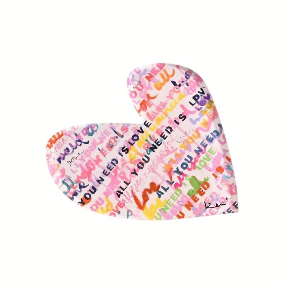 NEW KERRI ROSENTHAL women's love is all you need rock of love - large in pink